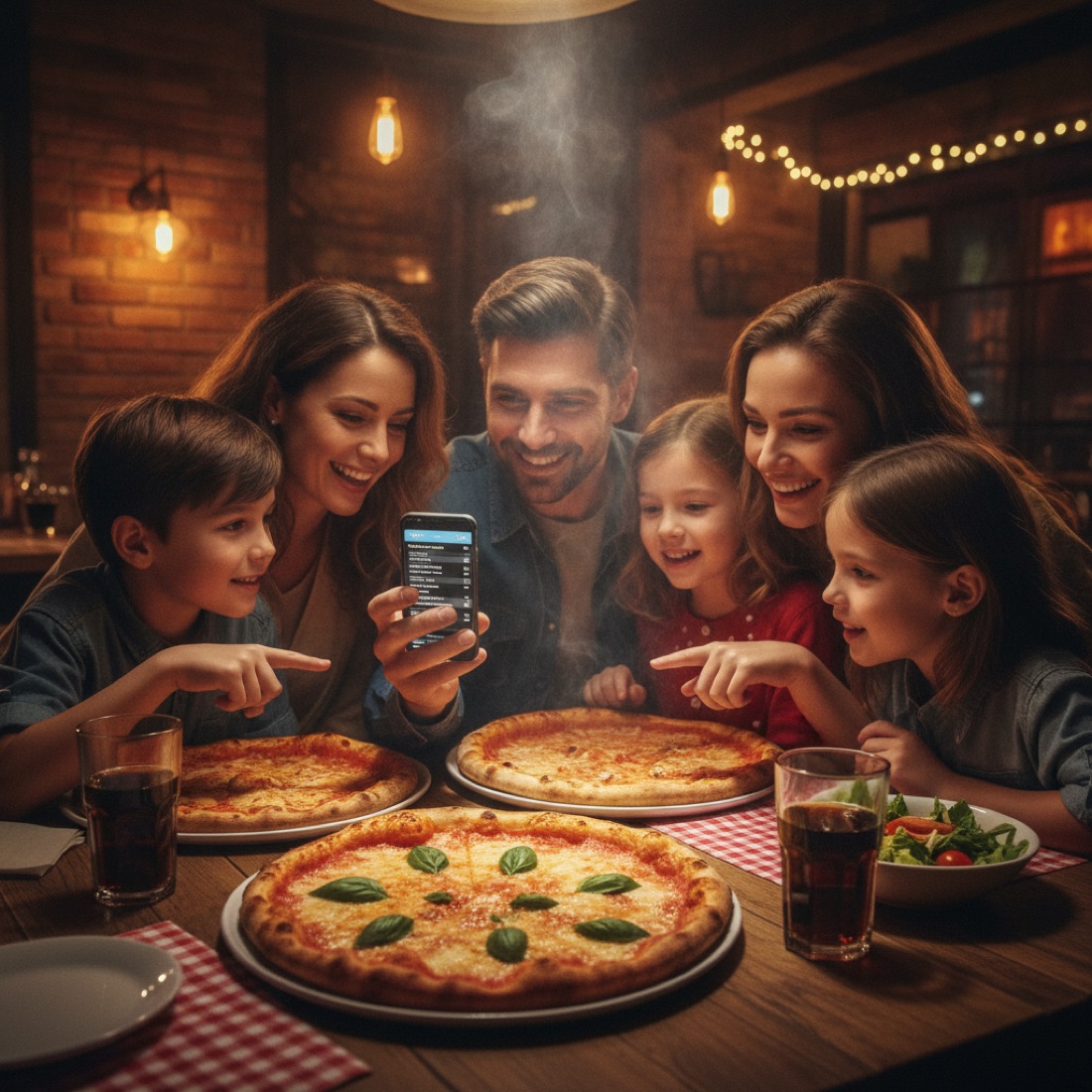 Menù digitale con QR code per pizzeria